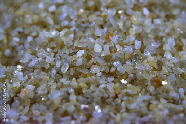 Fototapeta Fine sand with quartz parts photographed in the studio