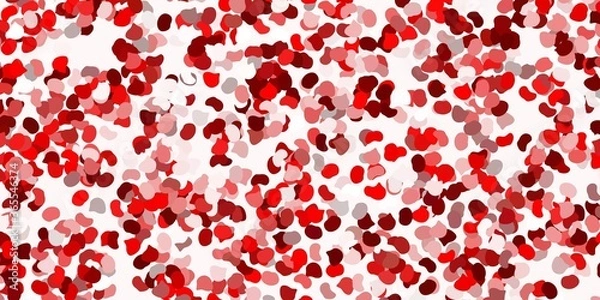 Obraz Light red vector backdrop with chaotic shapes.