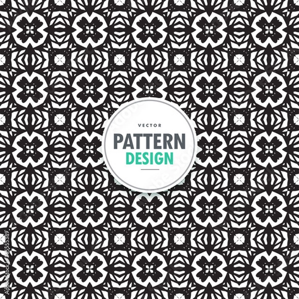 Fototapeta Vector seamless pattern. Modern texture. Repeating abstract background.
