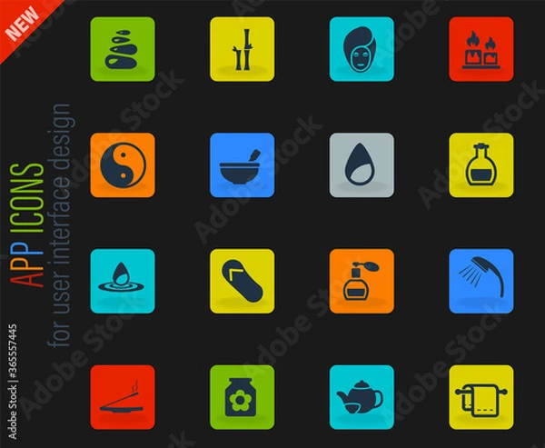 Obraz Spa simply icons