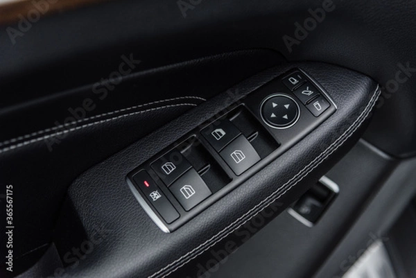 Obraz car door handle with power window and power mirror switch