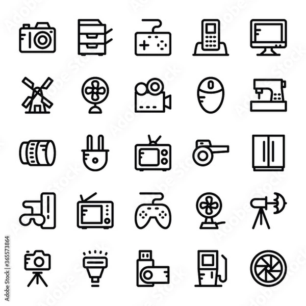 Obraz Electronics Vector Icons 2