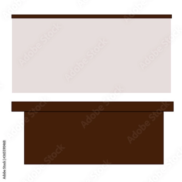 Fototapeta ビニールシート設置カウンター