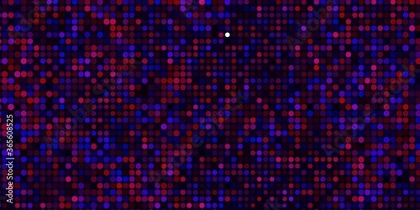 Obraz Dark Pink, Blue vector layout with circle shapes. Abstract decorative design in gradient style with bubbles. New template for a brand book.