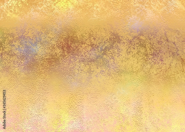 Obraz Gold foil paper decorative texture background for artwork - Illustration 
