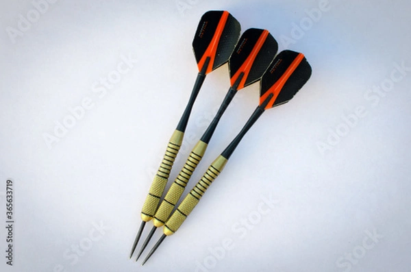 Obraz darts on white background
