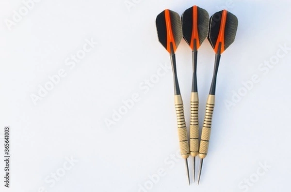 Obraz darts on white background