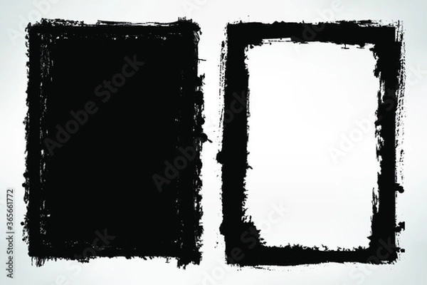 Fototapeta Grunge distressed frames.Grunge backgrounds.