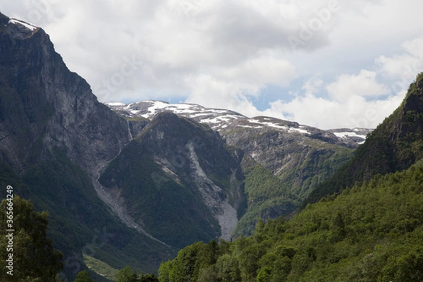 Fototapeta fjord mountain shape#1