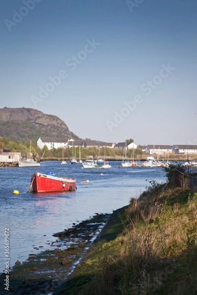 Fototapeta Harbour view in Scotland