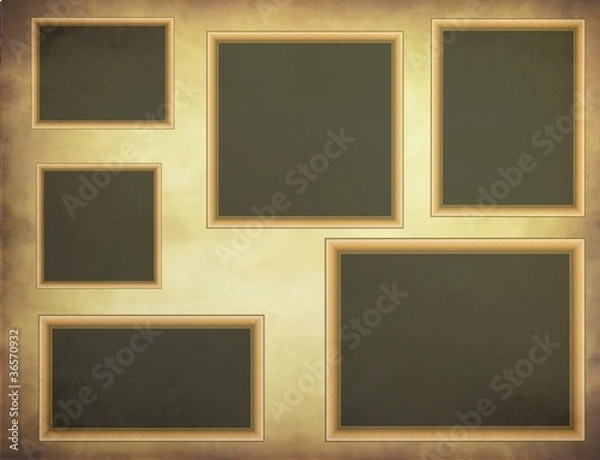 Fototapeta Grunge assorted photoframes