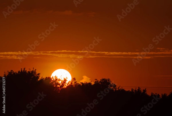 Obraz sunset in the mountains