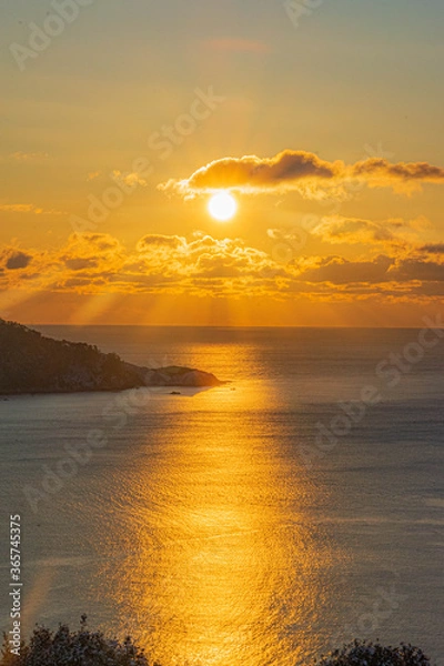 Obraz 釜石市　朝焼け