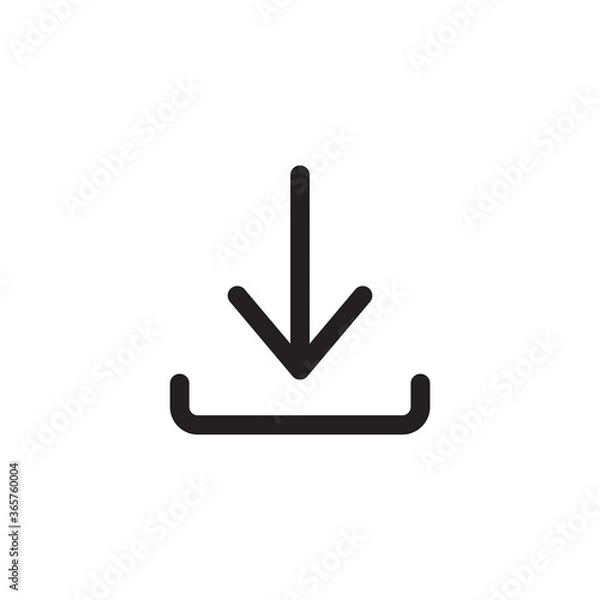 Fototapeta Download icon vector logo design template