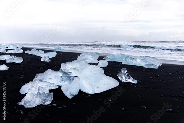 Obraz  Dimond beach Iceland 