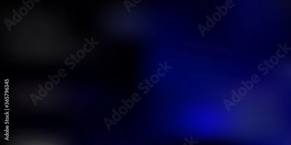 Fototapeta Dark blue vector abstract blur background.