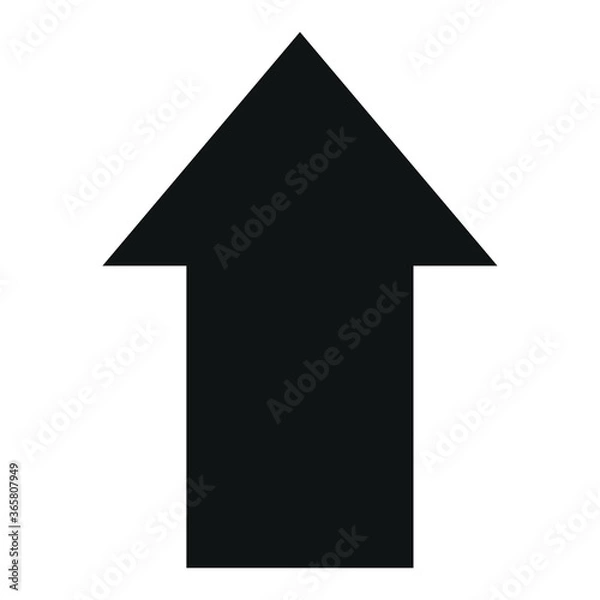 Fototapeta Up arrow icon vector isolated on white background