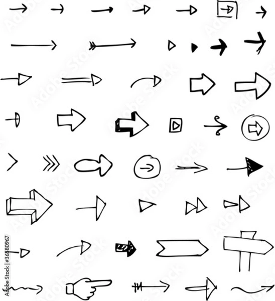 Obraz Arrow Doodles