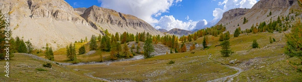 Obraz Panorama montagne vallée