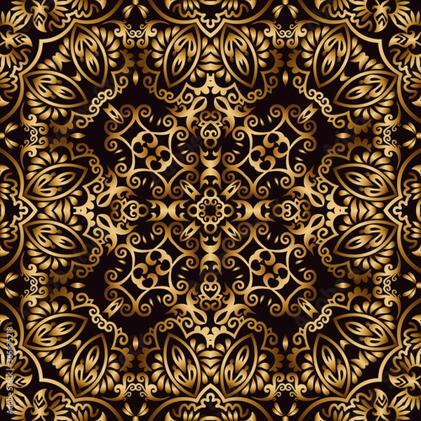 Fototapeta Vector abstract ethnic ornamental background