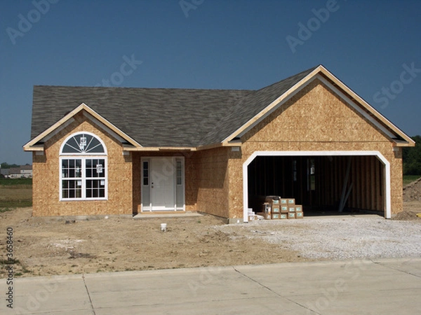 Fototapeta New home under construction