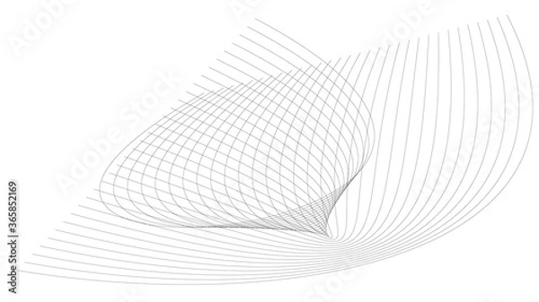Fototapeta Background Wave Line  