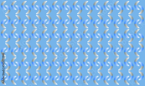 Fototapeta Half Moon Gradient Seamless Pattern