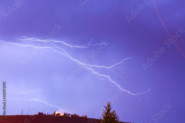 Obraz lightning in the sky