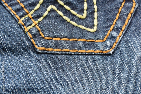 Fototapeta background texture of jeans in high quality