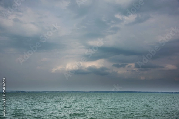 Fototapeta Water sports at Balaton Lake, Hungary, Europe