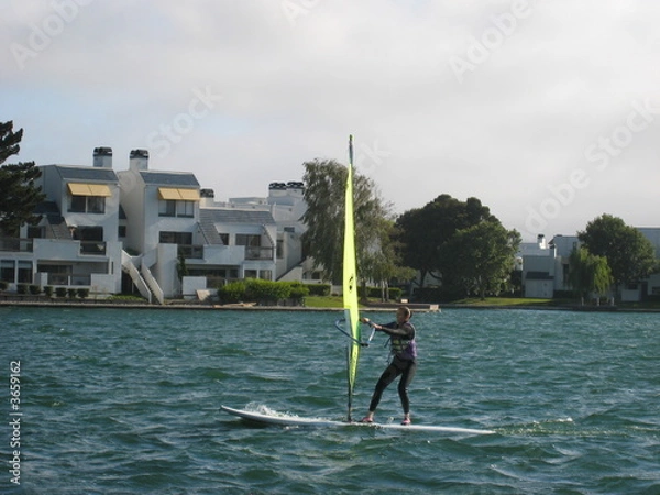 Fototapeta Windsurfing in Lagoon
