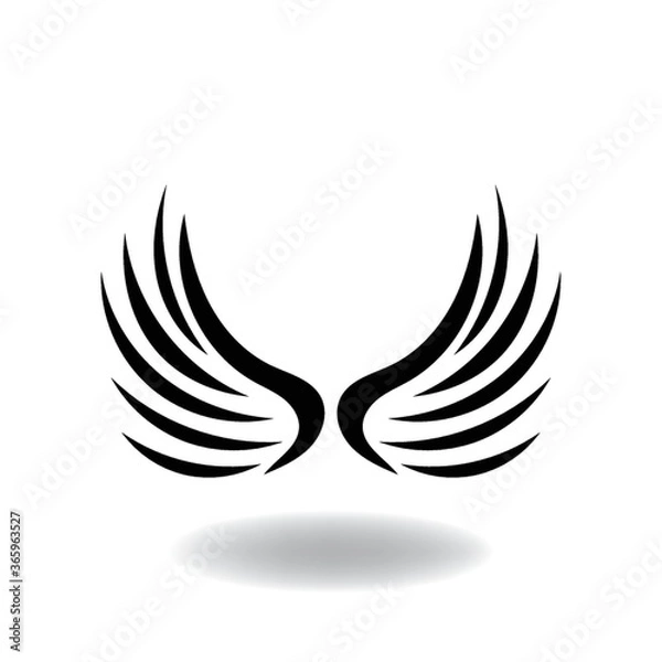 Fototapeta abstract angel wings