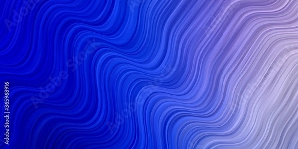 Fototapeta Light Pink, Blue vector background with curved lines. Bright sample with colorful bent lines, shapes. Pattern for ads, commercials.