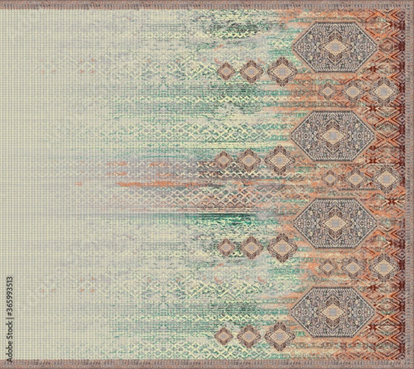 Fototapeta rectangle scarf. absctract scarf background foe trextile using. hankie and scarf