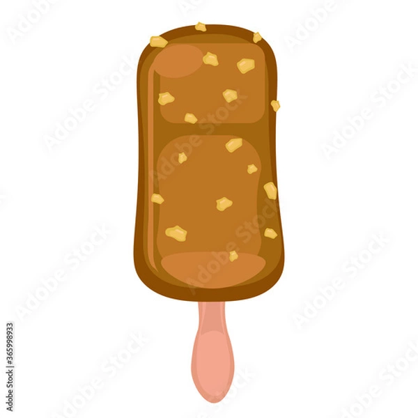 Fototapeta vector illustrations with ice cream. Cartoon style. Can be used for icons or stickers. summer dessert.