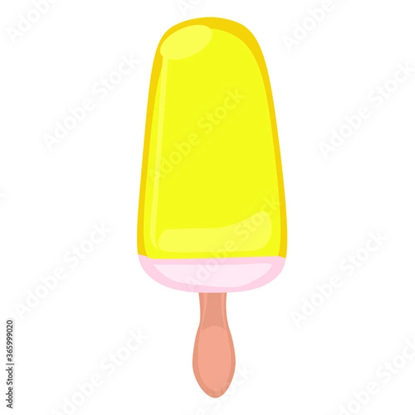 Fototapeta vector illustrations with ice cream. Cartoon style. Can be used for icons or stickers. summer dessert.