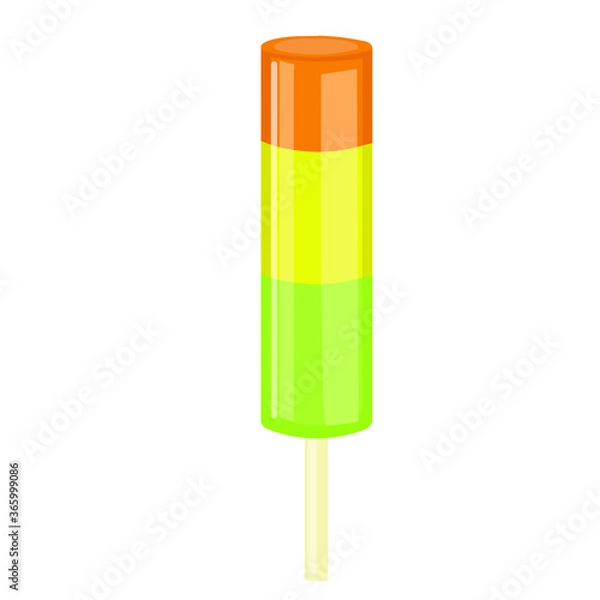 Fototapeta vector illustrations with ice cream. Cartoon style. Can be used for icons or stickers. summer dessert.