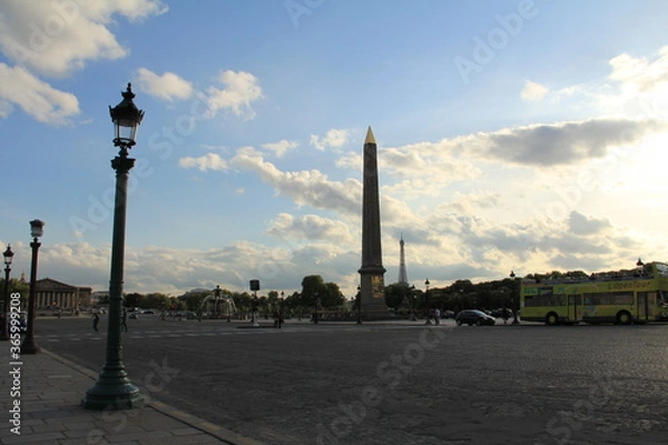 Obraz オベリスクがあるパリの公園