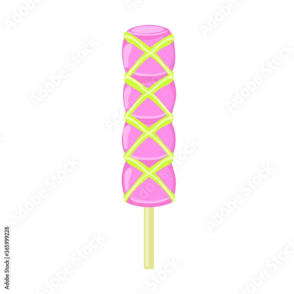 Obraz vector illustrations with ice cream. Cartoon style. Can be used for icons or stickers. summer dessert.