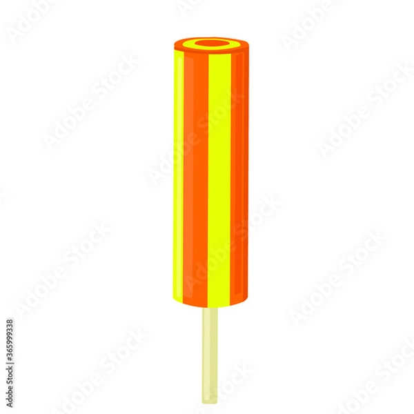 Obraz vector illustrations with ice cream. Cartoon style. Can be used for icons or stickers. summer dessert.