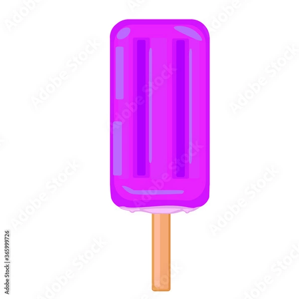 Fototapeta vector illustrations with ice cream. Cartoon style. Can be used for icons or stickers. summer dessert.