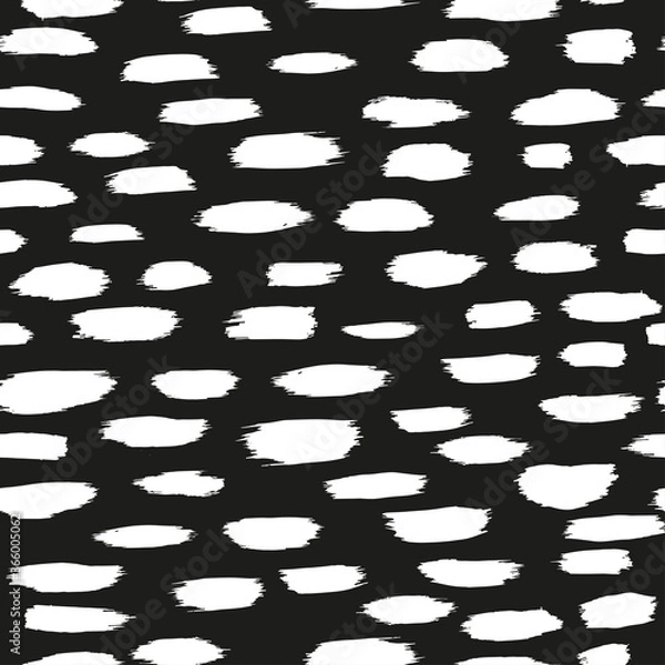Obraz Seamless vector pattern with brush strokes.