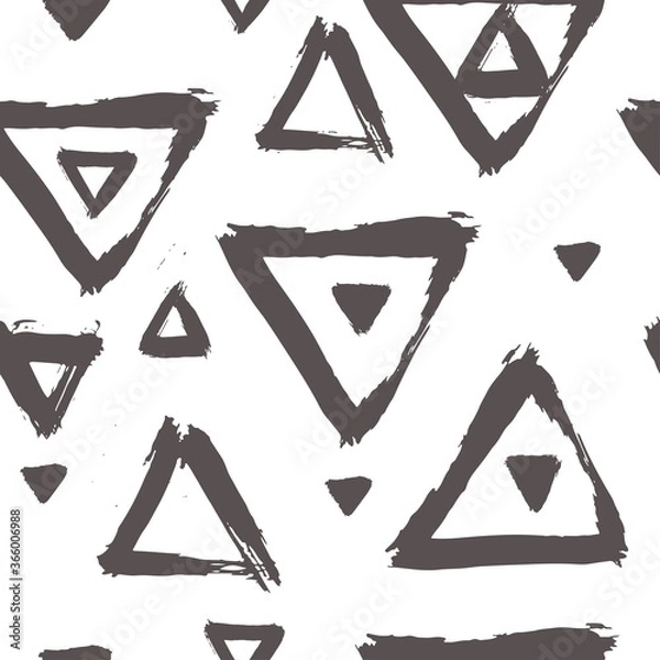 Obraz Seamless vector pattern with brush stroke shapes.