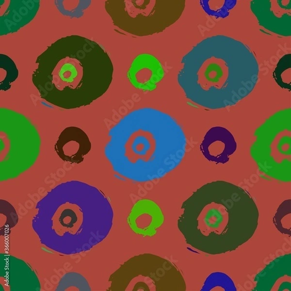 Obraz Seamless vector pattern with brush stroke shapes.