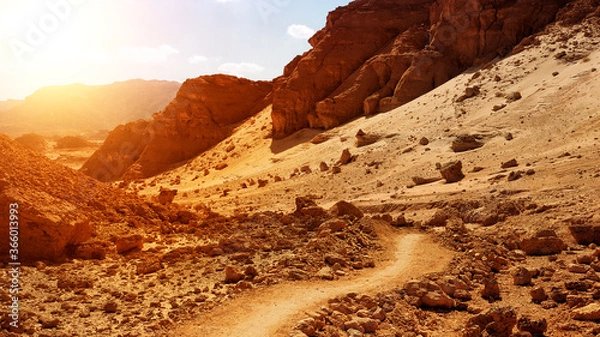 Obraz Red scenery of Timna park in Israel