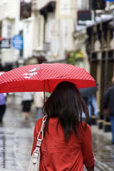 Obraz people with umbrella