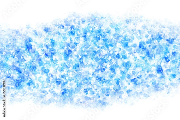 Fototapeta 空 雲 ブルー 夏 水彩 背景