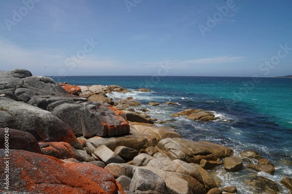 Obraz Big rocks on a beautiful beach