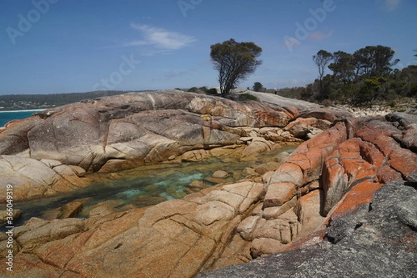 Obraz Big rocks on a beautiful beach
