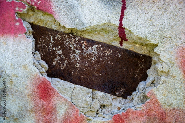 Obraz old rusty metal plate